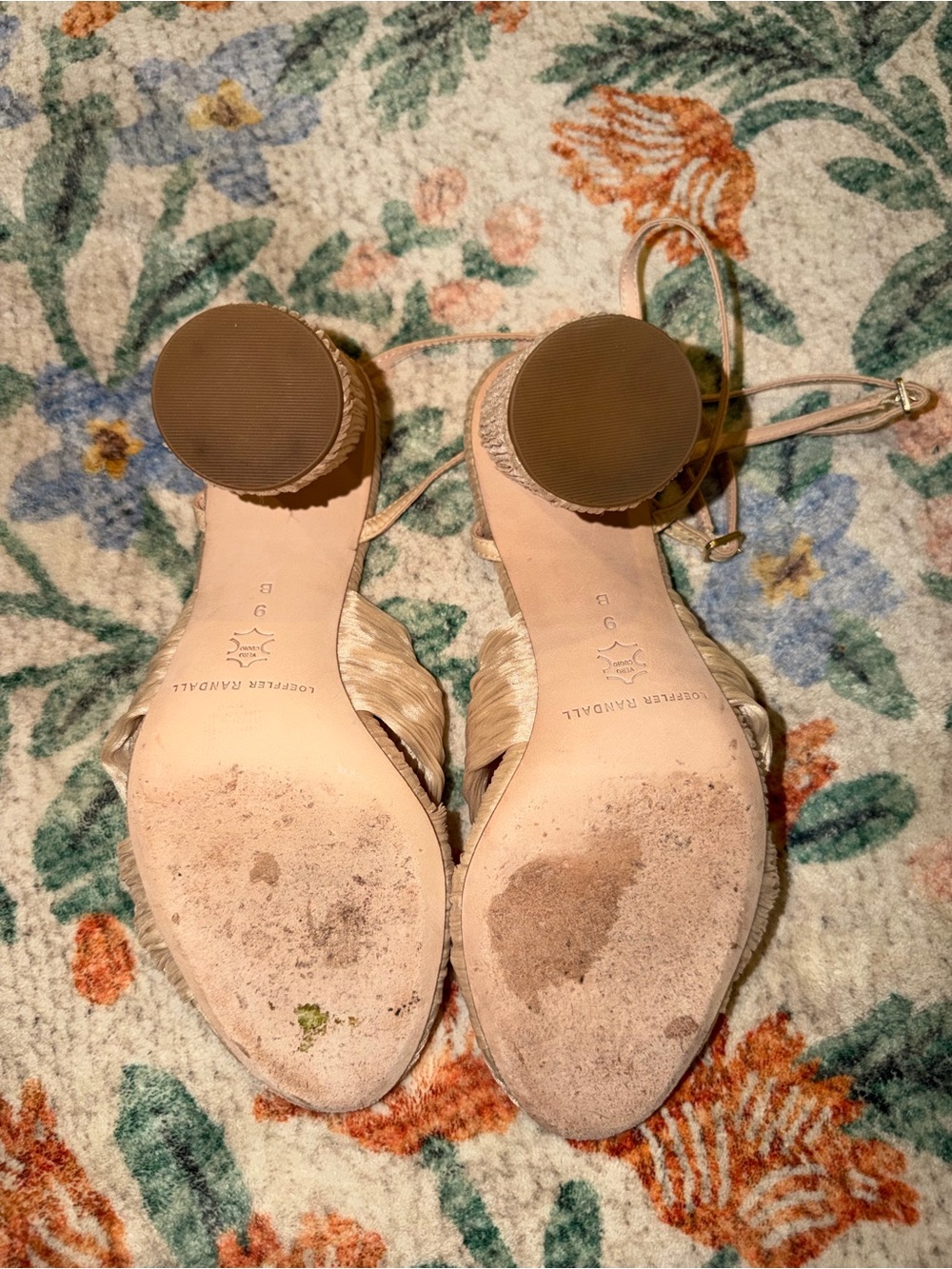 Loeffler Randall Reed Almond Pleated Twist Heel, Size 9 - Picture 9 of 10